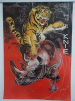 Knie: Tiger auf Nashorn - Hans Erni - 1972