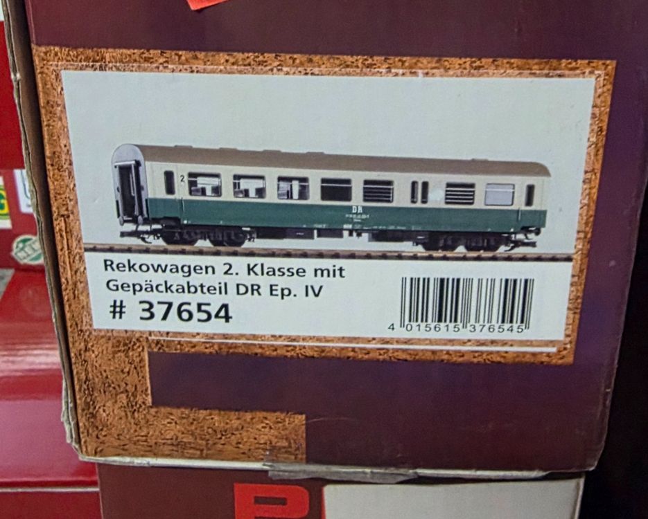PIKO H0 53084 Reko-Wagen 2.Klasse, Traglasten, Bgtre DR Ep.III EUR 46