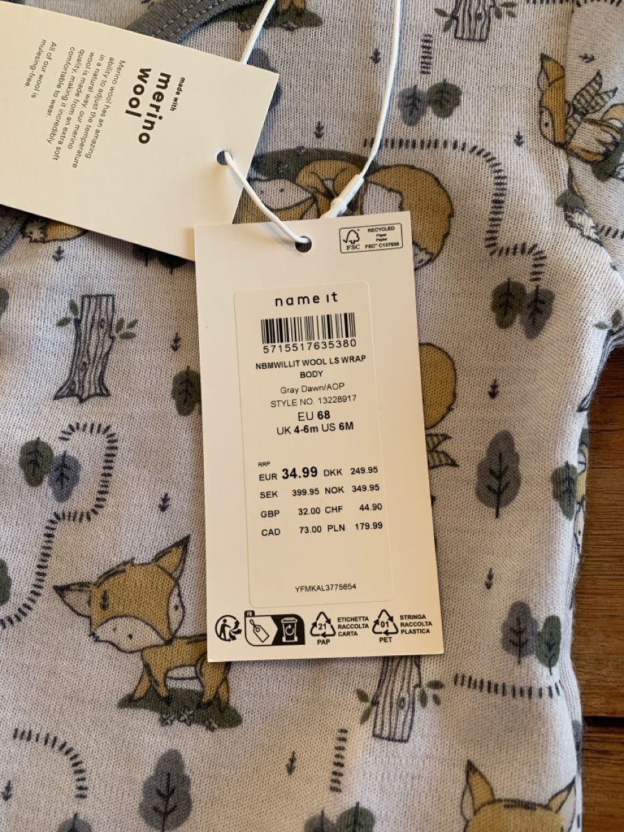 Name It Unterwäsche: Neu Merino Wickelbody gr. 68 – Neu und originalverpackt aus Attelwil von TaraLee 1