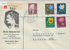 J173-J177 Mi. 663-667 R-Satzbrief