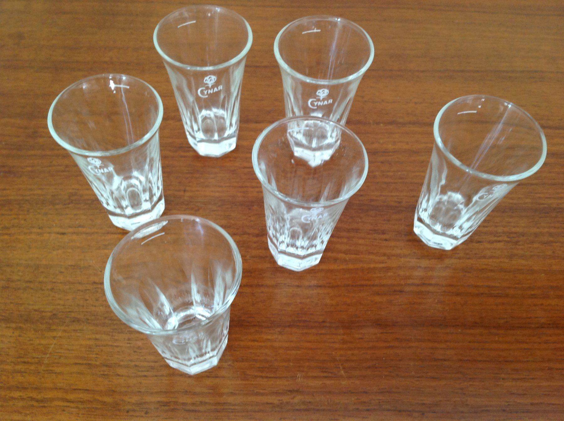 Cynar Bicchieri: 6 vintage verre Cynar  / alte gläser – Usato da Vuiteboeuf venduto da broticaire 2