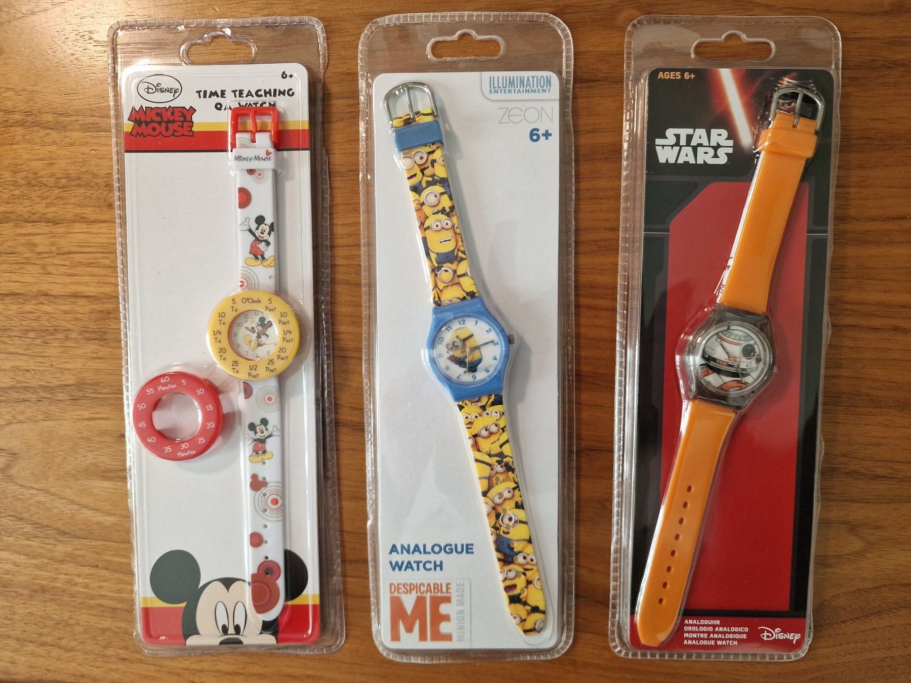 Orologi: Kinder-Uhren im Set: Star Wars, Minions, Mickey, Neu & OVP – Nuovo e nell'imballaggio originale da Zürich venduto da Allerlei_Shop 1