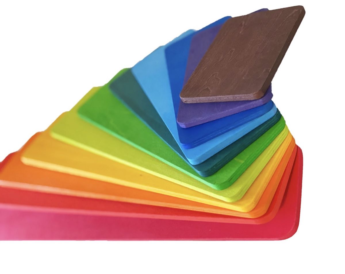 Giocattoli: Rectangle Rainbow - Rechteck Holz Regenbogen – Nuovo e nell'imballaggio originale da Männedorf venduto da Meganbdn 1