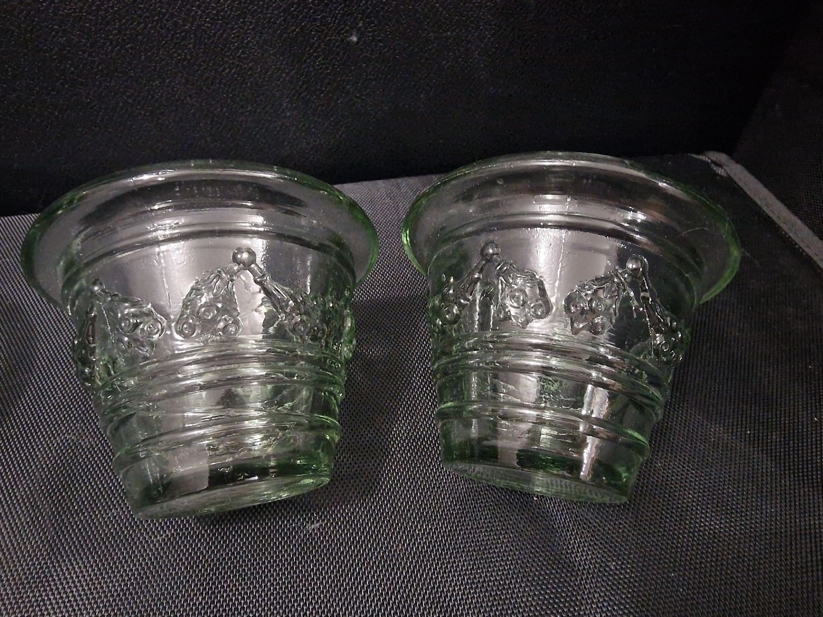 Candele: 2 Teelicht aus dicken Glass – Usato da Oberglatt ZH venduto da Alischa1