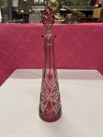 Weinkaraffe aus Kristallglas von Val Saint-Lambert, 20. Jh