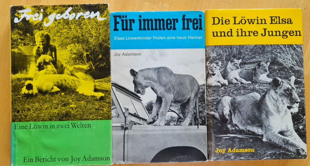 Livres: Frei geboren / Die Löwin Elsa + ihre Junge / Für immer frei – D'occasion à Sempach Station par Semion