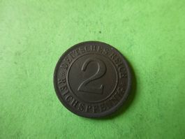 Dt. Reich 1925 F, 2 Reichspfennig