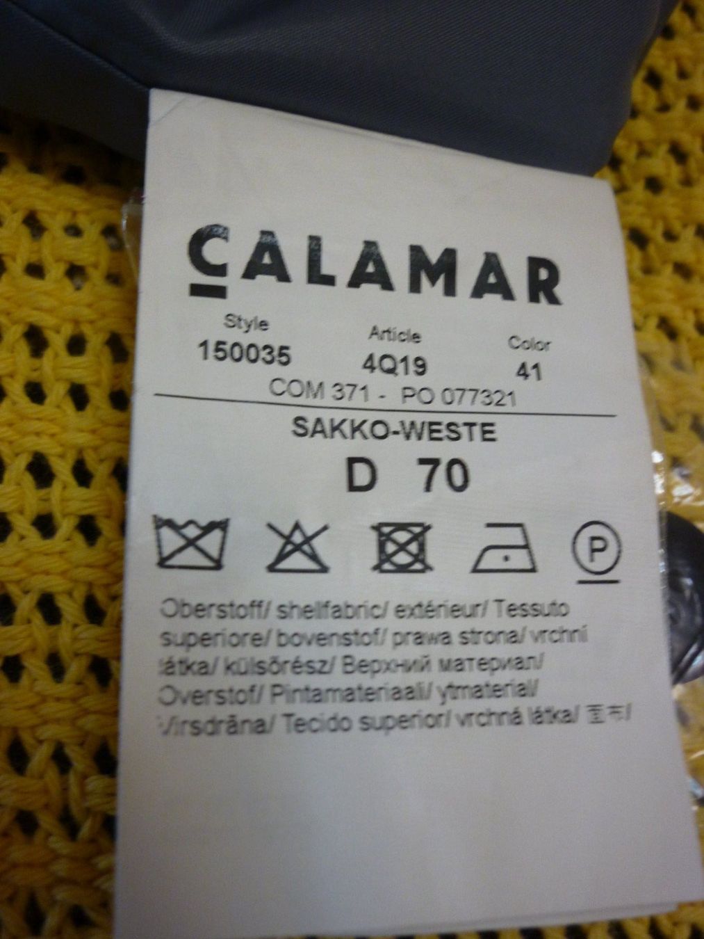 Gilets & Westen: Sakkoweste Calamar Gr. 70 – Neu (gemäss Beschreibung) aus Attinghausen von Chrueterhaex01 2