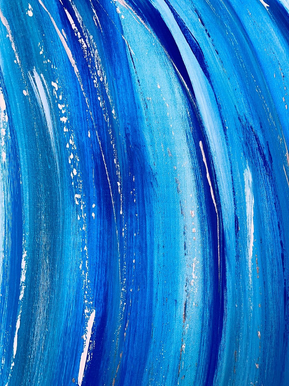 Gemälde: Gemälde 40x60 blau abstrakt Einzelstück – Neu (gemäss Beschreibung) aus Hochdorf von Jasminurschel 4
