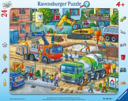 Rahmenpuzzle 24 Teile Auf der Baustelle ist was los