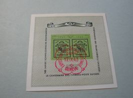 Block 1943, 100 J. Doppelgenf, Roter Sonder-o