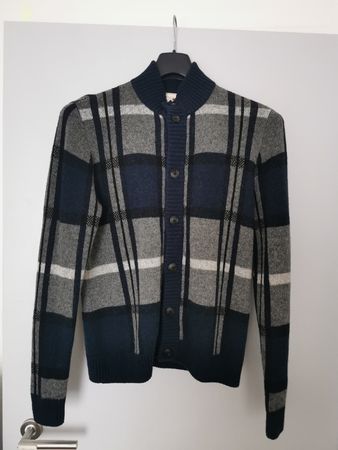 Karierter Strickjacke Anerkjendt Grösse S Neu