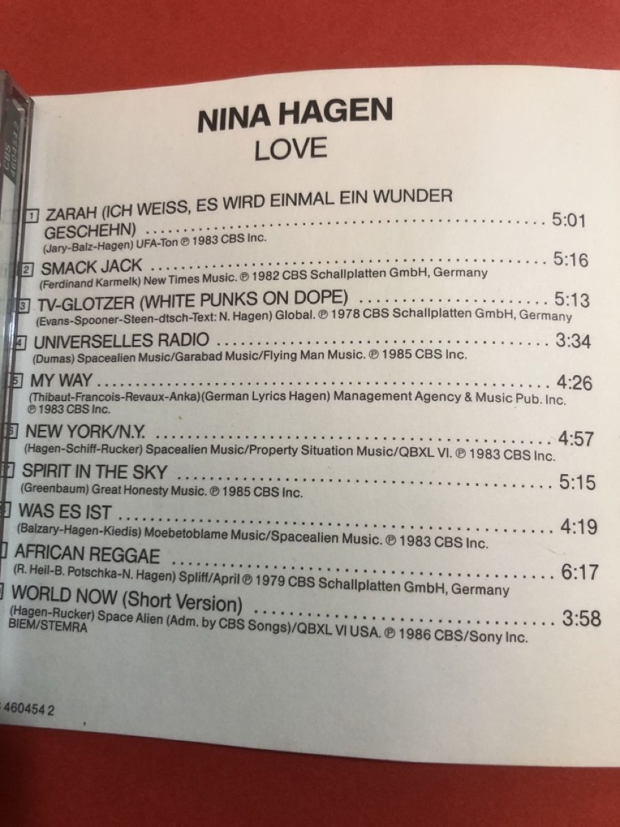 CD: Nina Hagen - LOVE CD  – Usato da Flaach venduto da rubo7 1