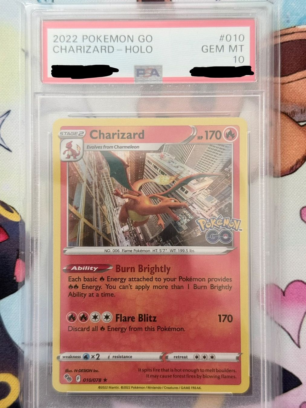 Pokémon Cartes à collectionner: Charizard Holo #010 Pokemon Go PSA10 – Neuf (Voir description) à Grindelwald par DMark