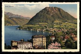AK Lugano, Veduta con Monte Generoso, Monte S. Salvatore