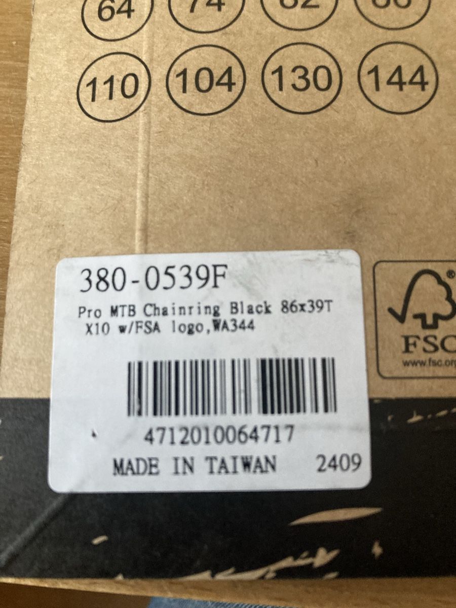 Sram Pezzi di ricambio: Ketteblatt FSA 10 speed 3-Arm – Nuovo e nell'imballaggio originale da Sarnen venduto da hhu59 1