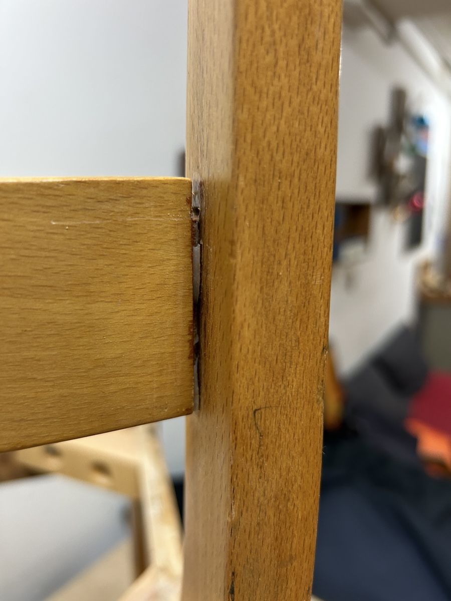 Chaises: Holzstuhl, Biedermeier unrestauriert – Défectueux à Uster par Stromboli7 3