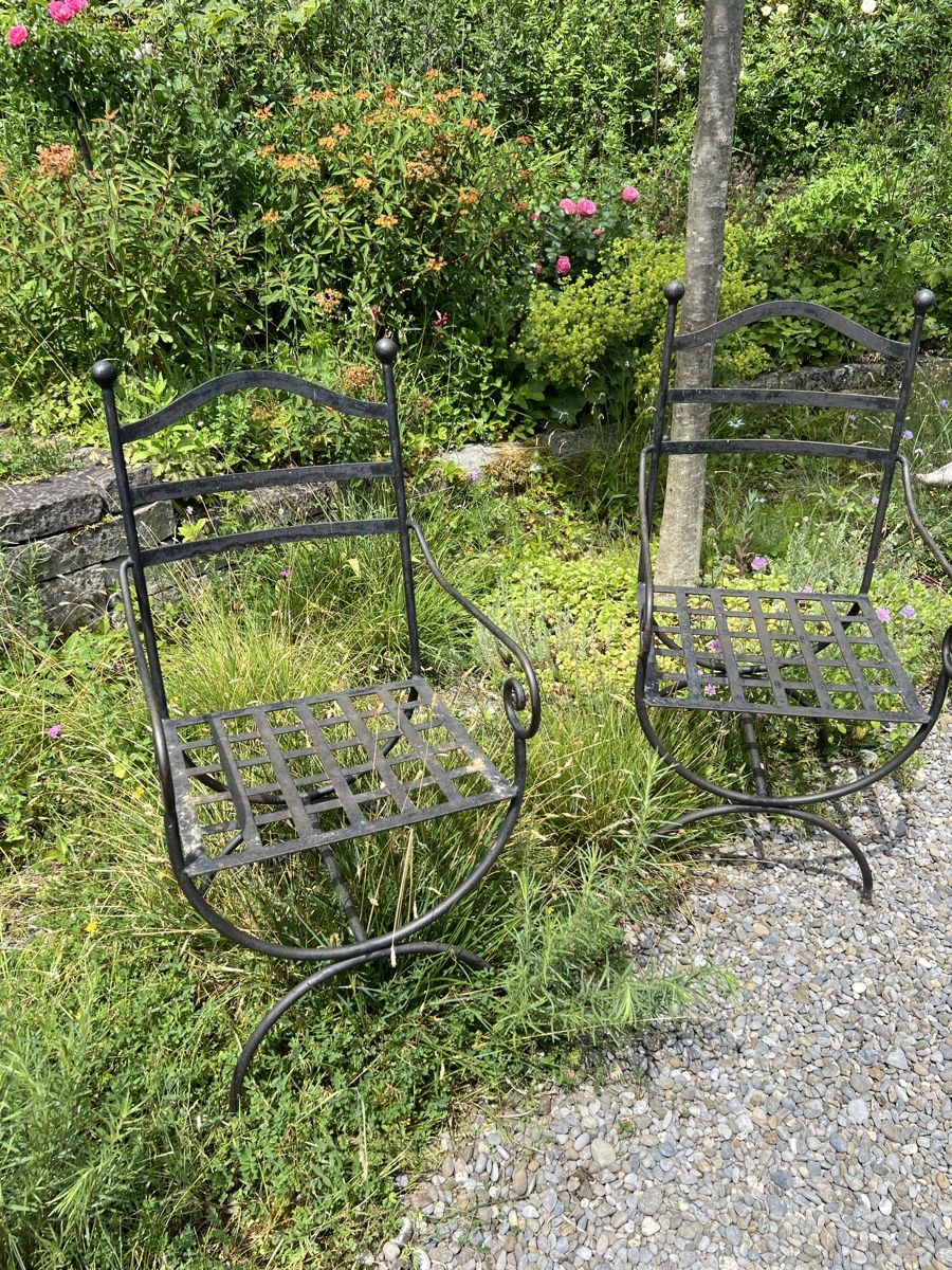 Sedie: Gartenmöbel mit Charme, aus Eisen – Usato da Meierskappel venduto da schoene_dinge 1