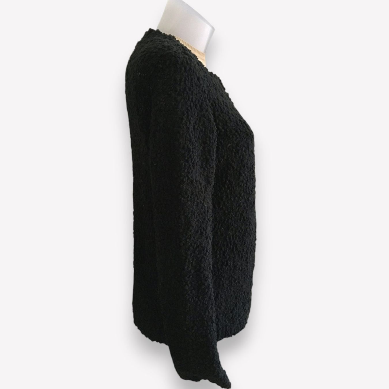 Vero Moda Giacche: Schwarze Bouclé-Jacke – Usato da Basel venduto da Nofretete39 2