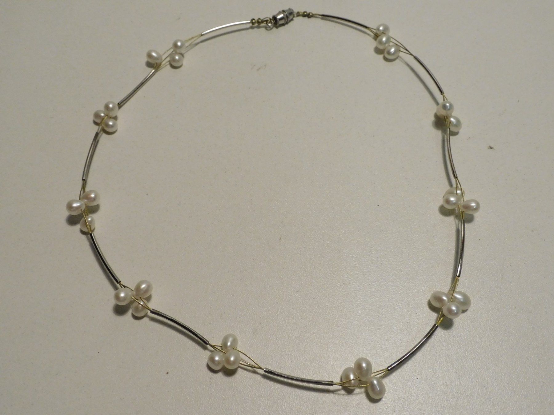 Catenine: Schmuck Perlenkette - Perlenkette denke Süsswasser – Usato da Sursee venduto da 76 2