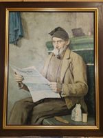 Albert Anker /Grossvater auf der Ofenbank/ Limitierte Aufl.