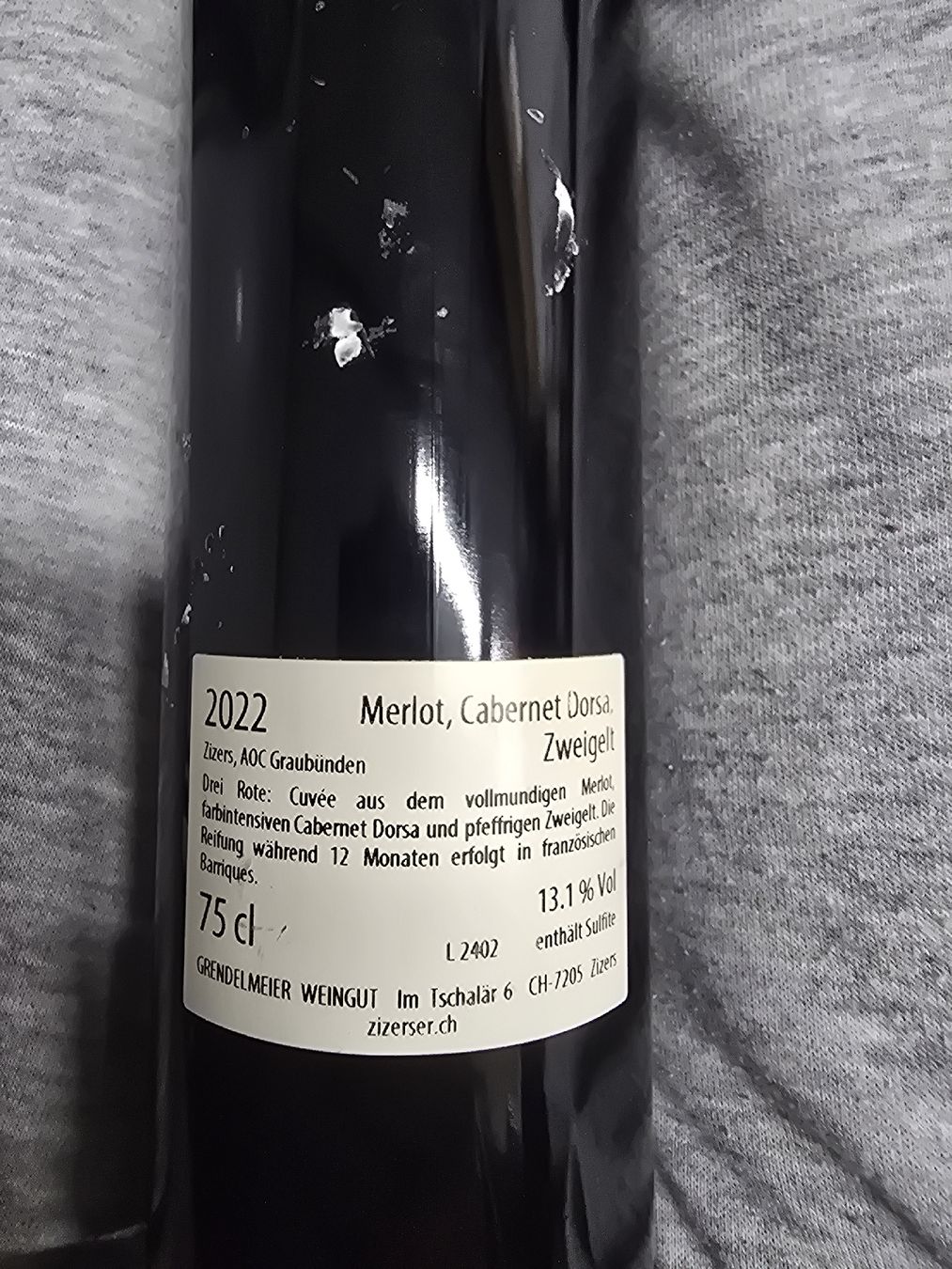 Wein: Rotwein Trais Cotschens Grendelmeier neu – Neu (gemäss Beschreibung) aus Bilten von BL.Haustechnik.GmbH 1