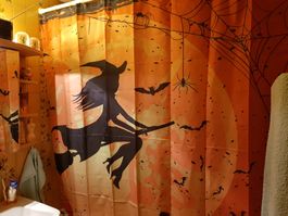 Rideaux de douche 180 x 180, motif Halloween