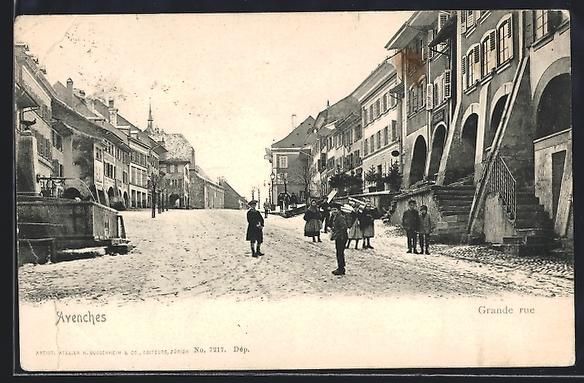 Cartes postales: AK Avenches, Grande rue, 1908 – D'occasion à Berlin par bartko-reher