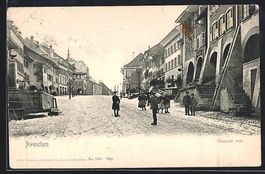 AK Avenches, Grande rue, 1908