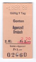 Billette Gonten - Appenzell - Urnäsch