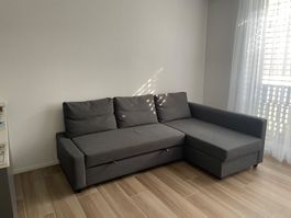 Ecksofa mit Schlaffunktion grau gebraucht guter Zustand