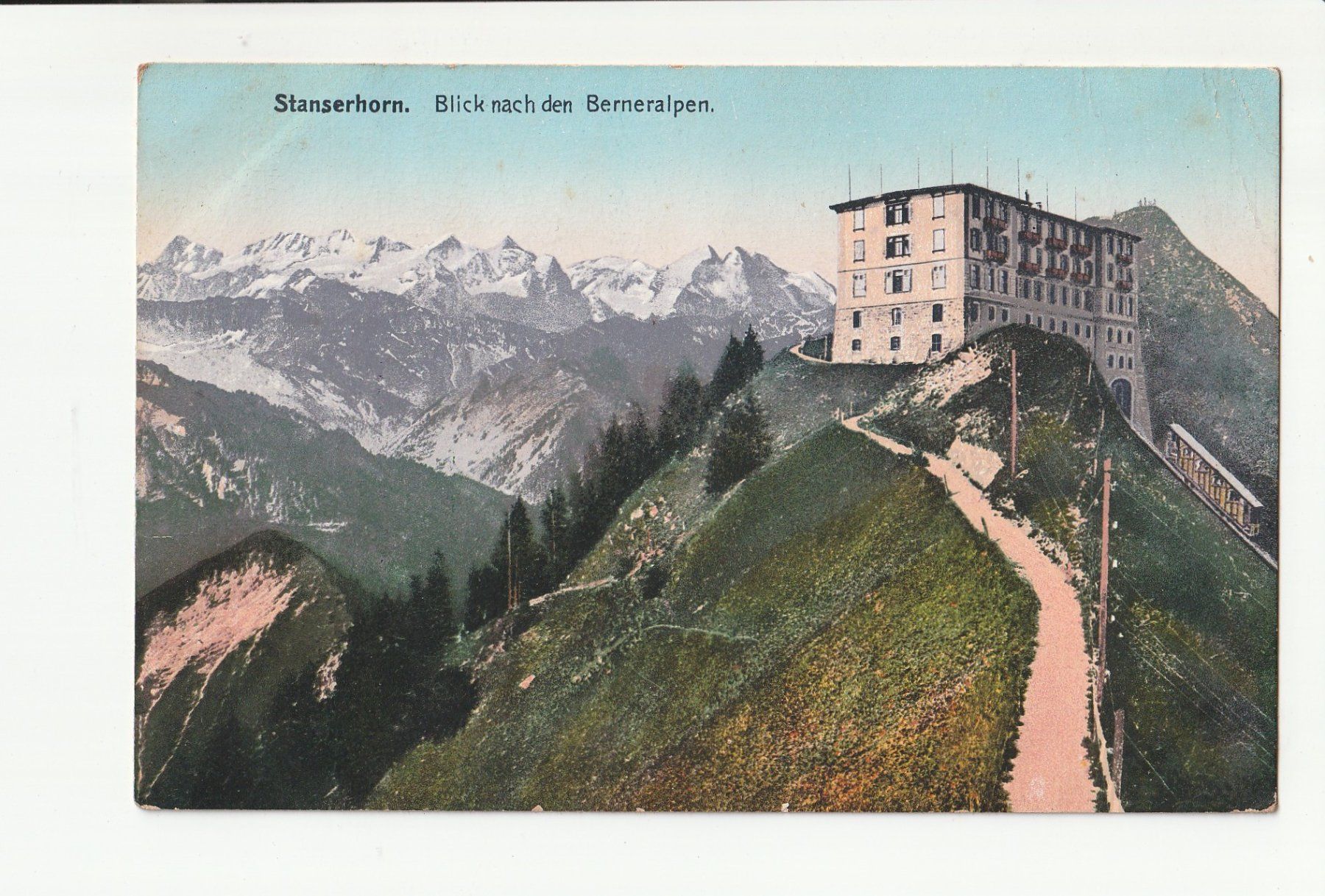 Cartoline postali: Alte Ansichtskarte Stanserhorn, gelaufen 1907 – Usato da Rheineck venduto da rhynegg