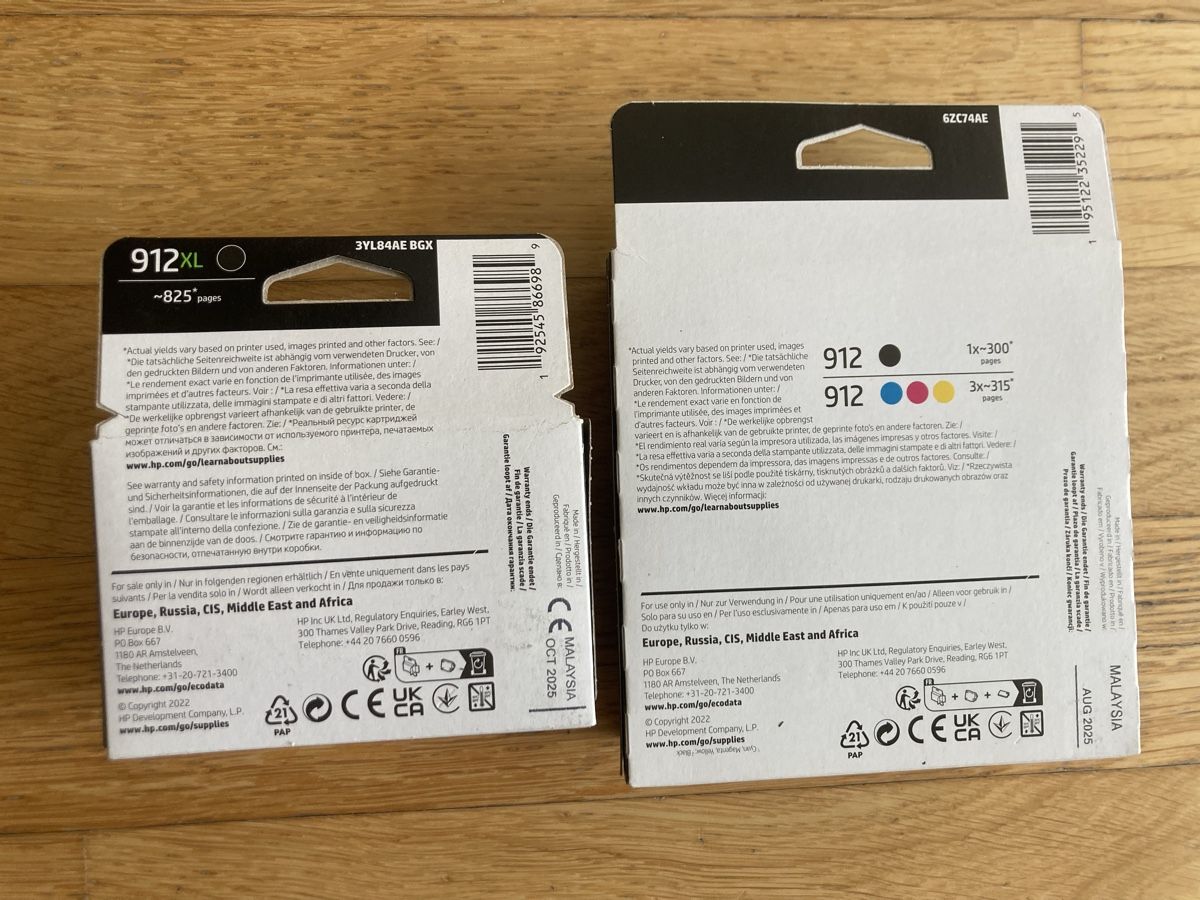 Hewlett Packard Cartucce per stampanti & toner: Druckerpatronen hp 912 – Nuovo (secondo la descrizione) da Anglikon venduto da papa701 1