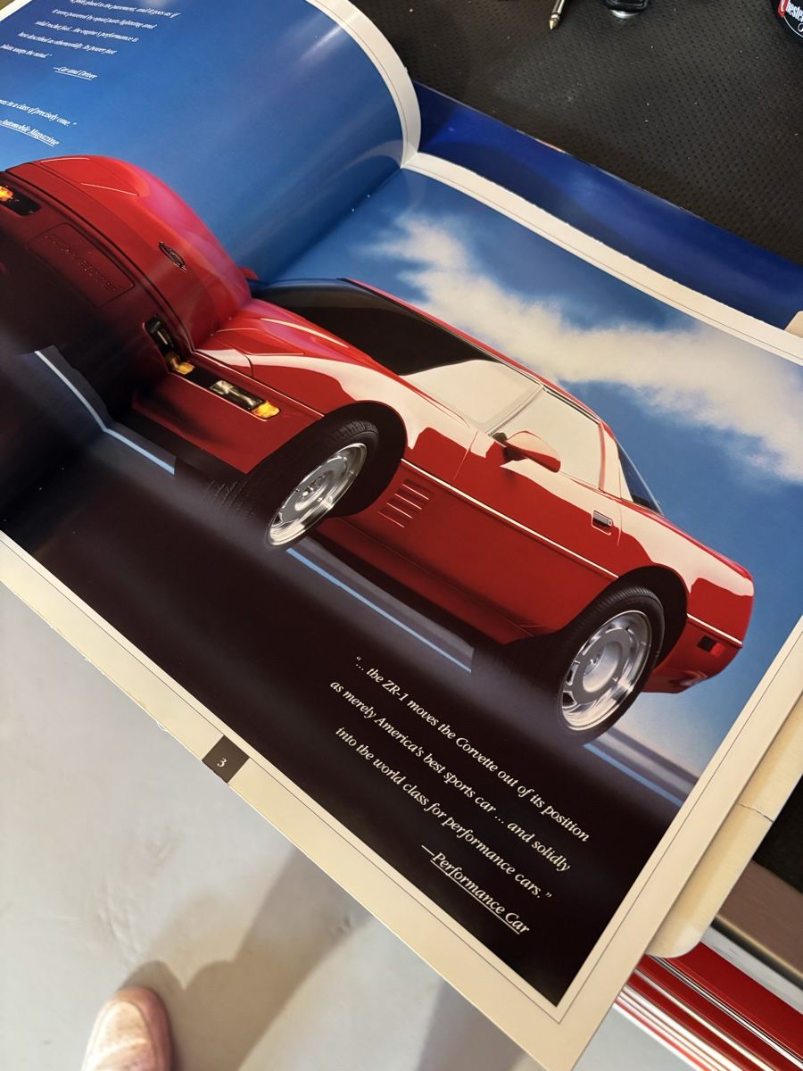 Chevrolet Documenti: 1991 Corvette ZR-1 Prospekt – Nuovo (secondo la descrizione) da Oberwil BL venduto da nic_pz2y 2