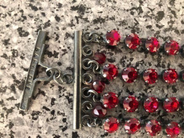 Bracciali & Braccialetti: 4-REIHIGES ROTES FUNKELNDES ARMBAND – Usato da Meggen venduto da Meggeni 3