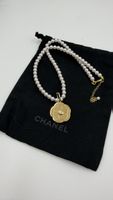 Flower Pendant Pearl(5cm)Necklace 35+5cm lang+bag