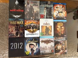 Lot de 12 films Blu-ray Steelbook divers état correct