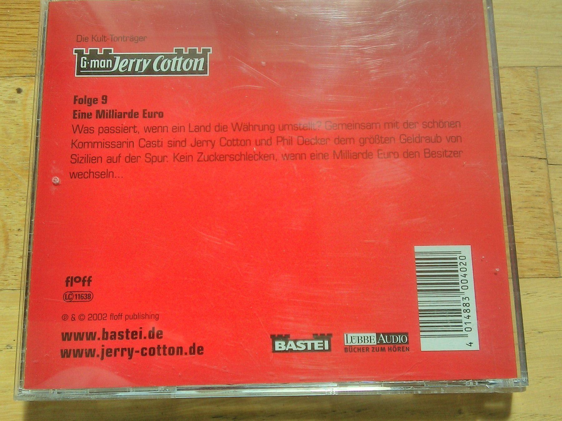 CD: G-man Jerry Cotton - Eine Milliarde Euro – Usato da St.Galllen venduto da elkaphone 4