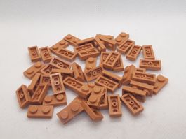Lego 50 Stk. Plate 1x2 (medium nougat)