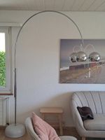 Vintage Bogenlampe, 3-flammig, Chrom. Original aus den 70ern