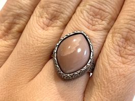 Oranger Sonnenstein Ring  im Vintage-Stil