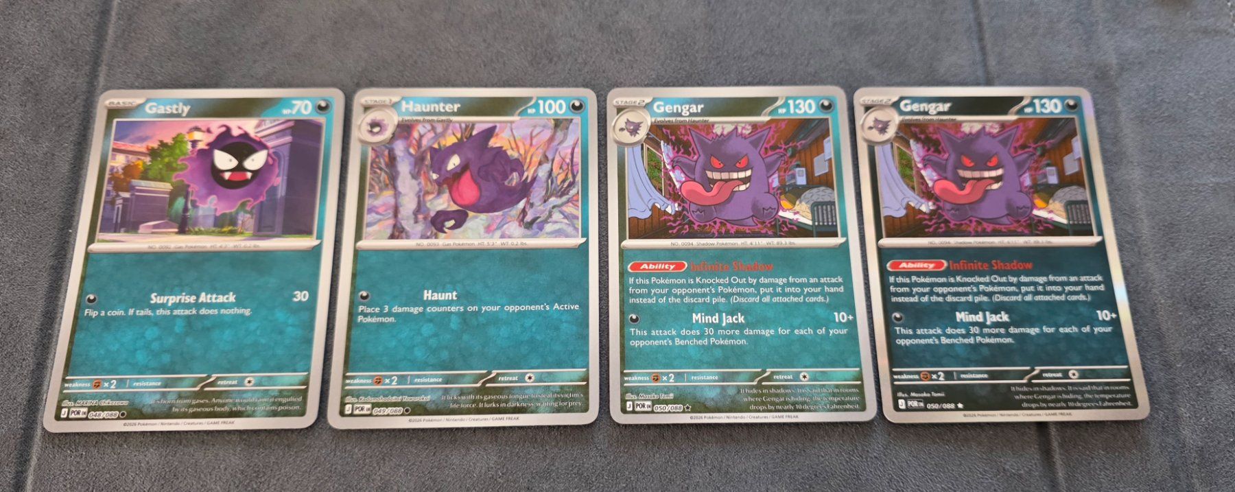 Pokémon Carte collezionabili: Pokémon Perfect Order Gengar Evolution Reverse Holo Set 🇬🇧 – Nuovo (secondo la descrizione) da Roggwil BE venduto da S_Cards 1