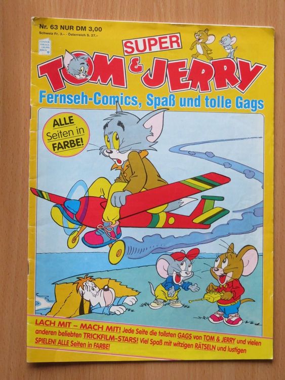 Comic: Tom & Jerry Nr. 63 (Gebraucht) in Rombach für CHF 2 – mit ...