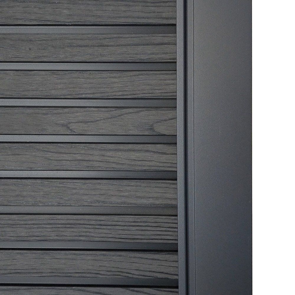 Porte: WPC Gartentor inkl. Schloss Horizontal Anthrazit 80x180cm – Nuovo e nell'imballaggio originale da Wallenwil venduto da toesstal-vertrieb 4