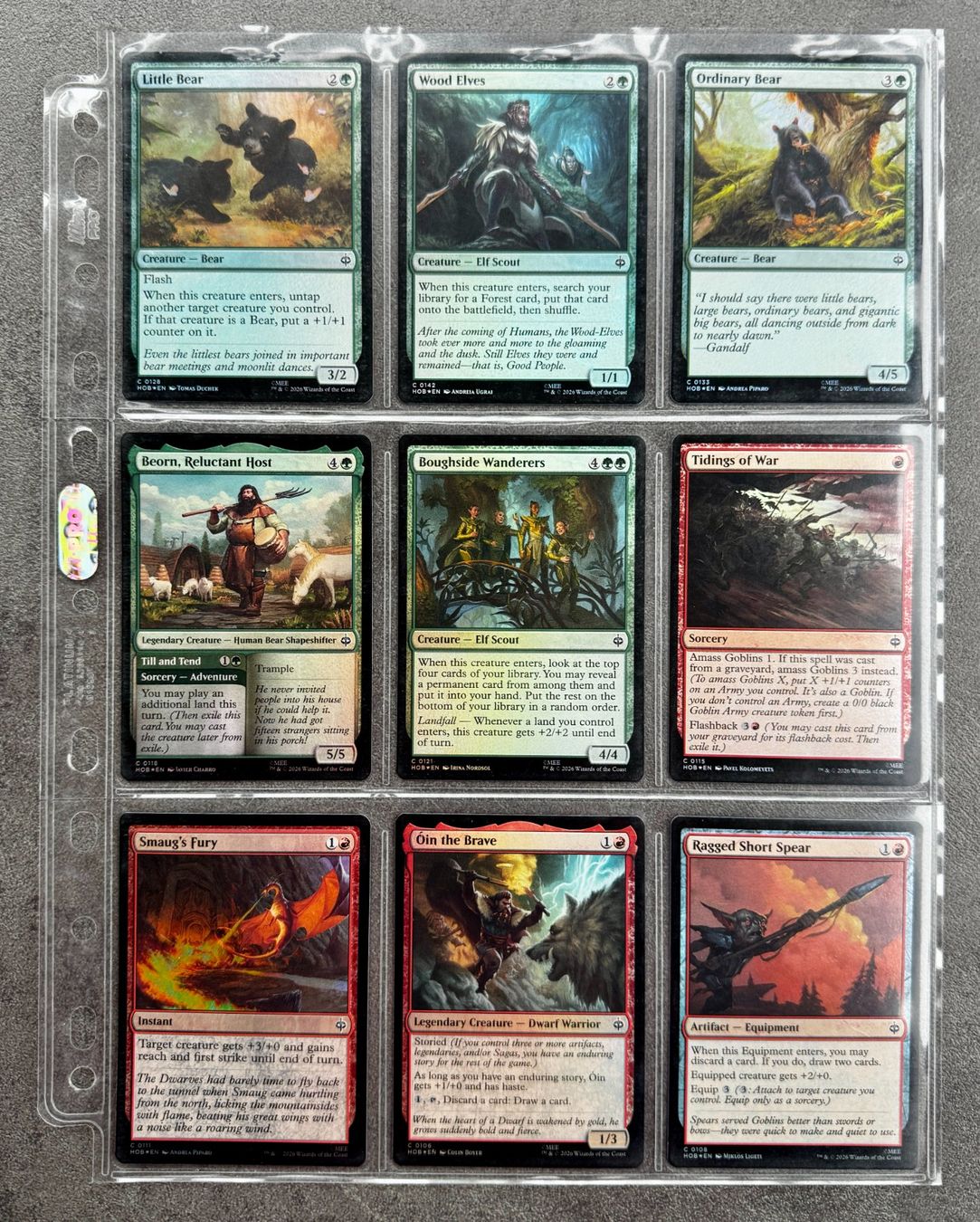 Magic The Gathering Sammelbilder & Trading cards: The Hobbit Foil Commons 56stk. – Neu (gemäss Beschreibung) aus Rechthalten von hosme_be 1