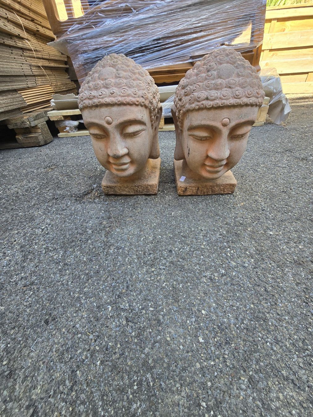 Statuette: 2 Buddha Köpfe Orginal Thailand Import – Usato da Zürich venduto da inf_q6bm