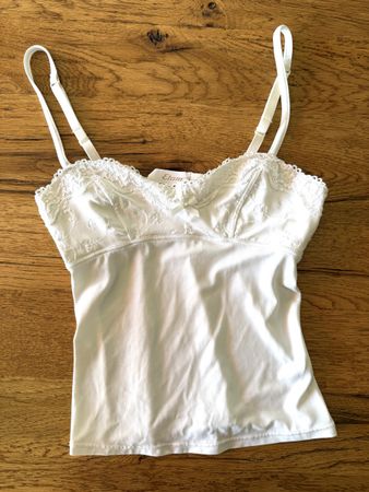 Etam Top/Trägerleibchen Weiss, Gr. 38 - Sommerlich!