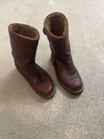 Herren Stiefel Leder braun gefüttert Grösse 39 guter Zustand