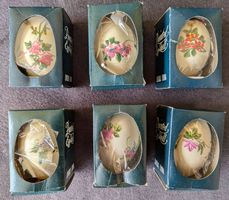 6 Ostereier: Bemalte Eierschale, Qingoao China