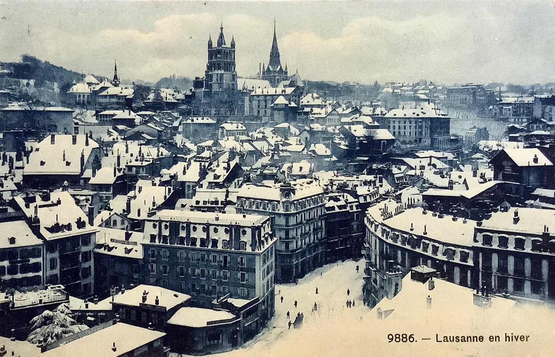 Ansichtskarten: 1907 - Lausanne en hiver – Gebraucht aus Root von ENGLAND-TREASURES 1